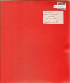Book - LA TROBE UNIVERSITY BENDIGO COLLECTION: BENDIGO TEACHERS' COLLEGE PHOTOGRAPHS