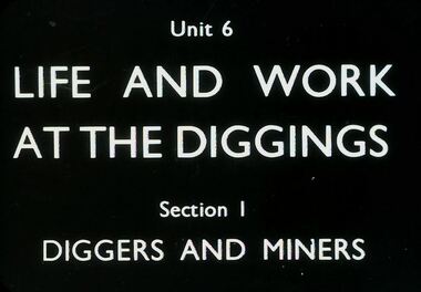 Slide - DIGGERS AND MINERS. DIGGERS AND MINERS, 1900s