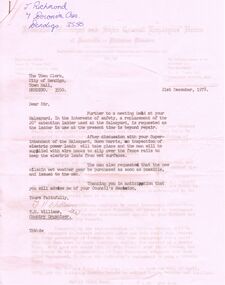 Document - BENDIGO SALEYARDS COLLECTION: LETTERS
