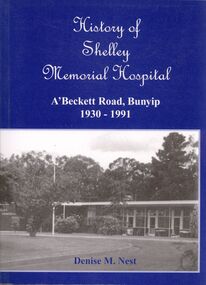 Book - STRAUCH COLLECTION: HISTORY OF SHELLEY MEMORIAL HOSPITAL