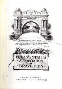 Book - STRAUCH COLLECTION: THE AVENUE OF HONOUR BALLARAT