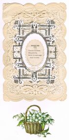 Ephemera - FORGET ME NOT GREETING CARD