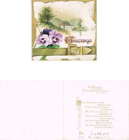 Ephemera - CHRISTMAS GREETING CARD