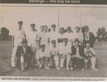 Newspaper - JENNY FOLEY COLLECTION: BATTERS AND BOWLERS