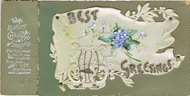 Ephemera - GREETING CARD, 1900