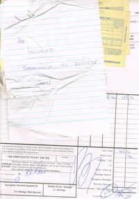 Document - BENDIGO SALEYARDS COLLECTION: RECEIPTS
