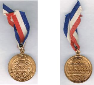 Medal - BENDIGO CENTENARY COLLECTION: CENTENARY MEDALS, 1851/1951