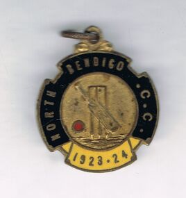 Accessory - NORTH BENDIGO CRICKET BADGE, 1923/1924