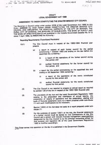 Document - VERN ROBSON COLLECTION:  AMENDMENT TO ORDER CONSTITUTING COGB COUNCIL