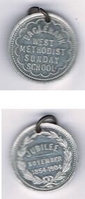 Medal - WEST METHODIST EAGLEHAWK MEDALLION, 1854-1904