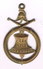 Accessory - BENDIGO FIRE BRIGADE BADGE, 1910