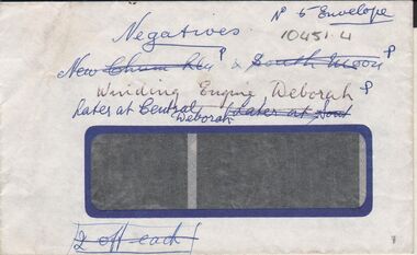 Negative - ALBERT RICHARDSON COLLECTION:  WINDING ENGINE DEBORAH
