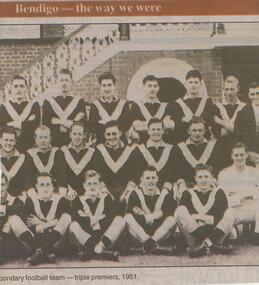 Newspaper - JENNY FOLEY COLLECTION: FOOTBALL TEAM
