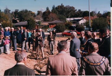 Photograph - MASONIC LODGE: LAYING OF FOUNDATION STONE