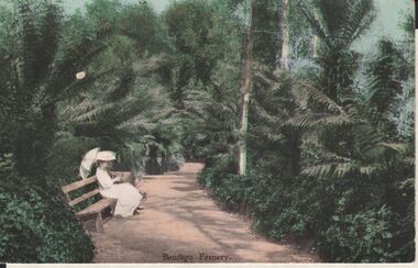 Postcard - ELAINE ROBB COLLECTION:  FERNERY BENDIGO