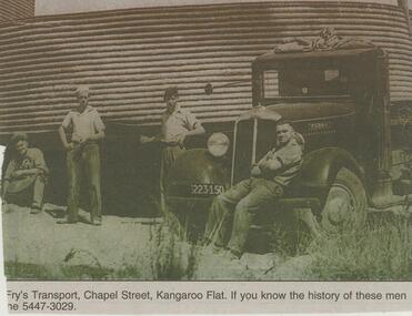 Newspaper - JENNY FOLEY COLLECTION: FRY'S TRANSPORT