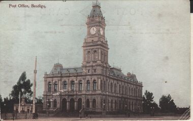 Postcard - ELAINE ROBB COLLECTION:  POST OFFICE BENDIGO