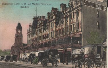 Postcard - ELAINE ROBB COLLECTION:  SHAMROCK HOTEL E.R. MCMARTIN, PROPRIETOR