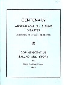 Book - STRAUCH COLLECTION: CENTENARY AUSTRALASIA NO.2 MINE DISASTER