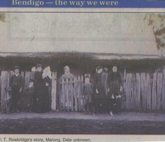 Newspaper - JENNY FOLEY COLLECTION: T. ROWBRIDGE