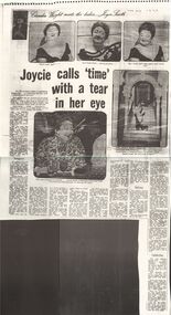 Newspaper - SHAMROCK HOTEL' JOYCIE SMITH ( DIAMOND LIL)