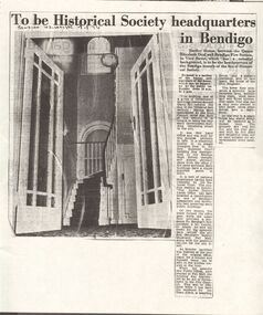 Newspaper - DUDLEY HOUSE COLLECTION: HISTORICAL SOCIETY NEW HOME IN DUDLEY HOUSE, 1974
