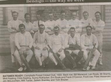 Newspaper - JENNY FOLEY COLLECTION: BATSMEN READY
