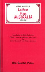 Book - STRAUCH COLLECTION: LETTERS FROM AUSTRALIA