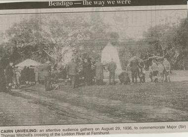 Newspaper - JENNY FOLEY COLLECTION: CAIRN UNVEILING