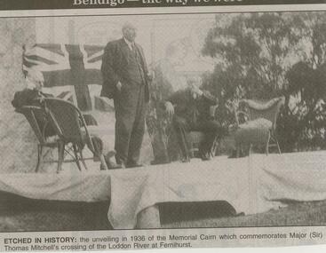 Newspaper - JENNY FOLEY COLLECTION: ETCHED IN HISTORY