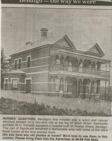 Newspaper - JENNY FOLEY COLLECTION: NURSES' QUARTERS