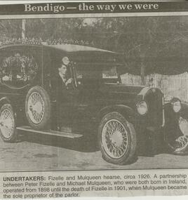Newspaper - JENNY FOLEY COLLECTION: UNDERTAKERS