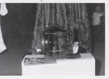 Photograph - GOLDEN DAYS HISTORICAL EXHIBITION COLLECTION: SEWING MACHINE