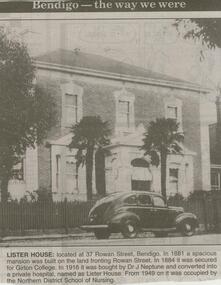 Newspaper - JENNY FOLEY COLLECTION: LISTER HOUSE