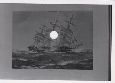 Photograph - GOLDEN DAYS HISTORICAL EXHIBITION COLLECTION: SAILING SHIP PHOTO