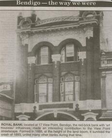 Newspaper - JENNY FOLEY COLLECTION: ROYAL BANK
