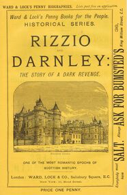 Book - LYDIA CHANCELLOR COLLECTION: RIZZIO AND DARNLEY: THE STORY OF A DARK REVENGE