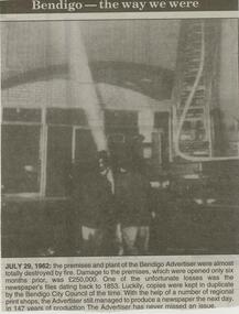 Newspaper - JENNY FOLEY COLLECTION: BENDIGO ADVERTISER