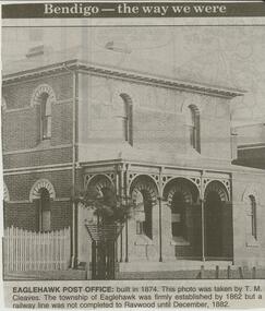 Newspaper - JENNY FOLEY COLLECTION: EAGLEHAWK POST OFFICE