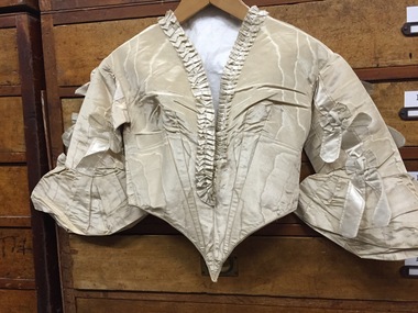 Clothing - LADIES BODICE, 1855-60
