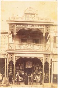 Photograph - BLACK AND WHITE PHOTOGRAPH OF THE 'NEW TIMES' BUILDING OCCUPIED BY ABBOTTS BOOTS AN SHOES