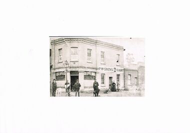 Photograph - BLACK AND WHITE PHOTO OF THE HIBERNIA HOTEL LOCATED IN BRIDGE STREET