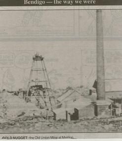 Newspaper - JENNY FOLEY COLLECTION: GOLD NUGGET gold mine