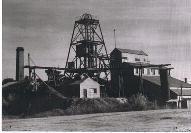 Photograph - BLACK AND WHITE PHOTOGRAPH OF THE BIG DEBORAH MINE