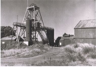 Photograph - BLACK AND WHITE PHOTOGRAPH IF THE NORTH DEBORAH MINE.`