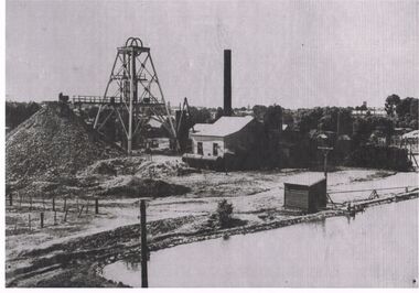 Photograph - BLACK AND WHITE PHOTOGRAPH OF THE NORTH DEBORAH MINE