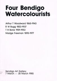 Book - FOUR BENDIGO WATERCOLOURISTS