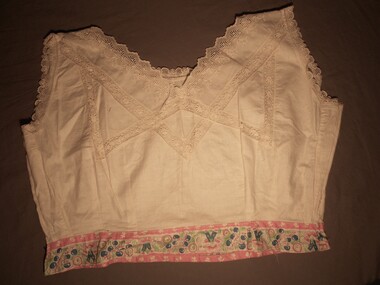 Clothing - COTTON COLOURED CAMISOLE, Early 20th C
