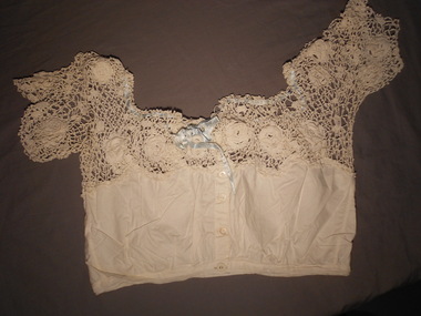 Clothing - IVORY COLOURED COTTON CAMISOLE, Late 19th C