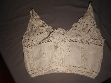 Clothing - CREAM LACE CAMISOLE, Late 19th C